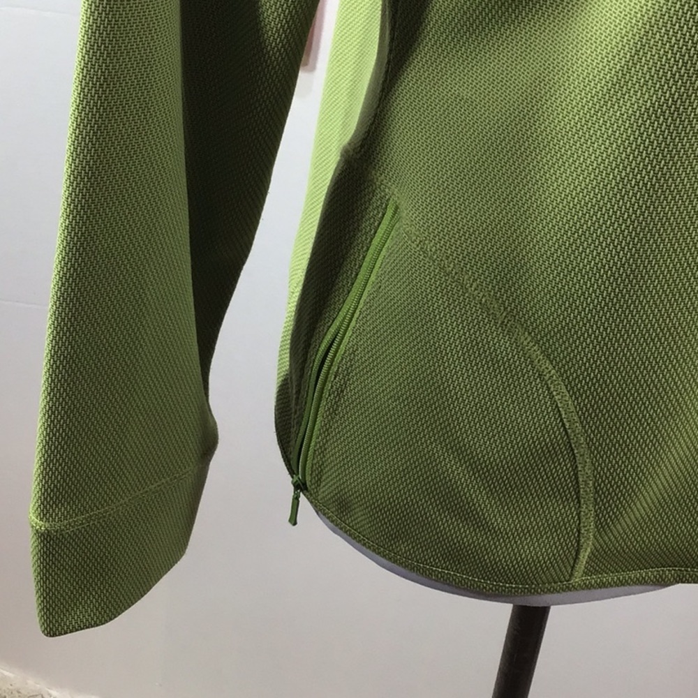 Woolrich women’s green athletic zip neck top S - Picture 5 of 10